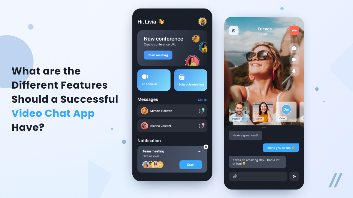 Features of Video Chat App